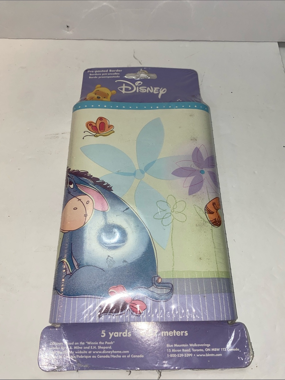 brand new, sealed Disney Winnie the Pooh pre-pasted wallpaper border